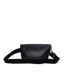 Gucci Belt Crossbody Bag Waist Imprime GG Black Body Leather